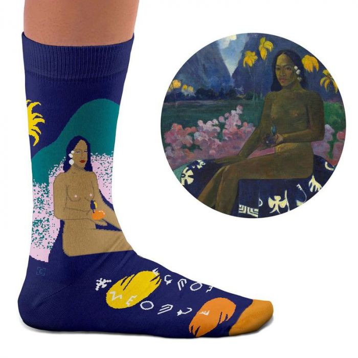 Socken Kunstwerke - Gauguin "Der Samen der Areoi"